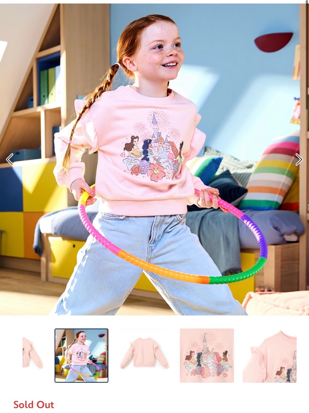 Kids Pink Princess Graphic Sweatshirt - Comfortable Everyday Pullover